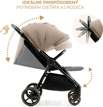 Prodám nový sportovní kočářek Kinderkraft Select Mitzy-výhra - 9