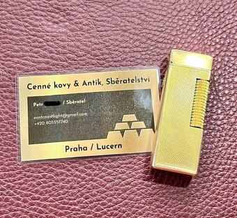 🔥 Dunhill Rollagas Zapalovač 60' léta, vzor Barley 🇨🇭 - 9