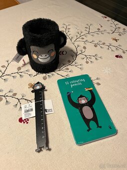 Gorila kelímek na tužky, pravítko, pastelky - 9