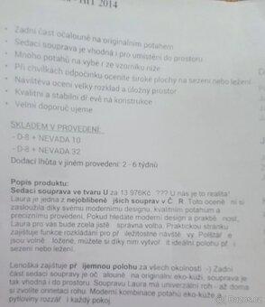 Sedací souprava do U - 9