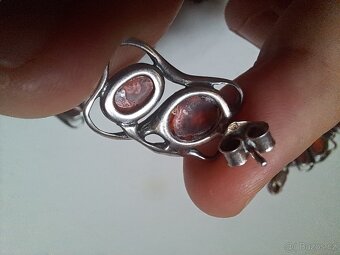 Stříbrná sada s koralem - 9