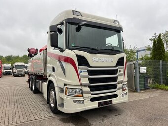 Scania R500 / 2stranný sklápěč / jeřáb Fassi 215 - 9