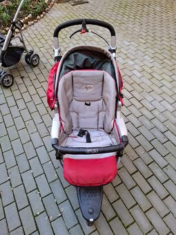 Prodám soupravu terénního kočárku Peg Perego GT3, červený - 9