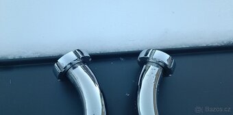 Jawa 350/354/360 Kolena Výfuku+ Matice Jawa Speciál Chrom - 9