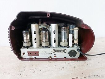 Krásné starožitné rádio Tesla Talisman 308U, top stav - 9