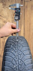Plechy 15" 4x100 ET52 se zimními pneu 185/60/15 - 9