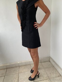 luxusní černé kvalitní značkové šaty - vel. S - 9