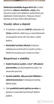 Elektrická koloběžka Kukirin G3 - 9