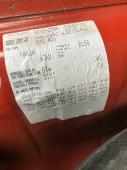 Fabia II Combi 1.4MPI 2008 - 9