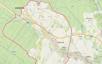 Prodej pozemku 7429 m2 v malebné krajině v obci Borová - 9