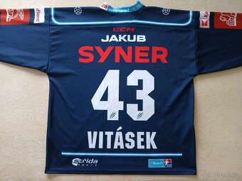 Hokejový dres HC Bílí tygři Liberec Ondřej Vitásek - 9