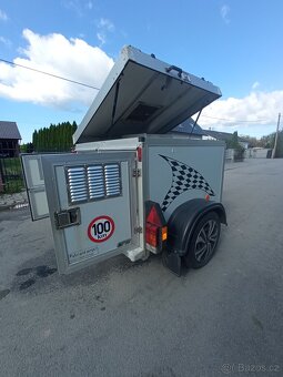 Přívěsný vozík na psy dvoubox WT Metal - 9