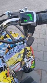 Dětská elektro čtyřkolka ATV Torino 1000W 48V Graffiti žlutá - 9
