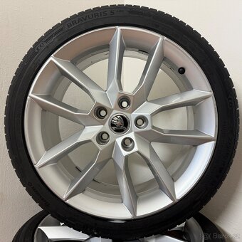 ŠKODA GEMINI OCTAVIA III 5x112 R18 ET51+LETNÍ 225/40R18 7mm - 9