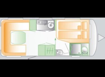 Karavan, obytný přívěs Hobby 495 - 9