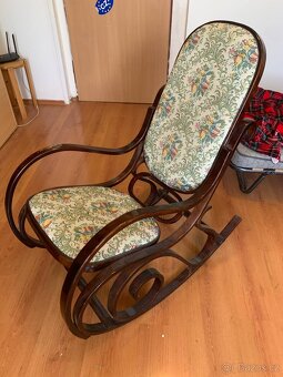 Houpací křeslo – vintage styl - 9