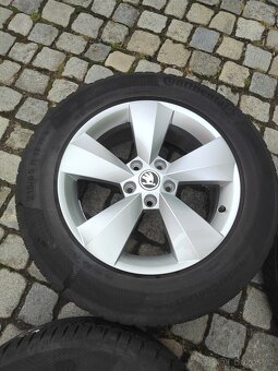 Prodám orig alu 17 Škoda Kodiaq 5x112 ET 38 zimní pneu - 9