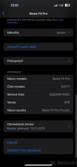 Beats Fit Pro, záruka - 9