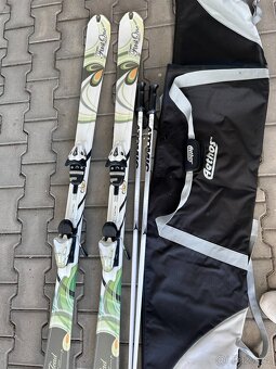 Dámské lyže Head, hůlky, přilba + brýle, kukla. - 9