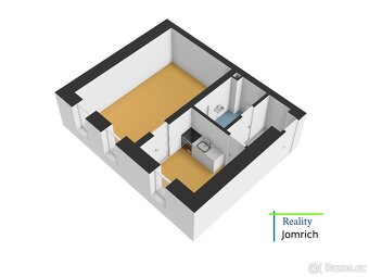 Pronájem bytu 1+1, ca36m2, s okny do zahrady, Chrastava - 9