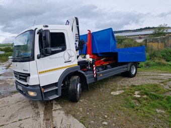 Mercedes Atego 1618 hákový nosič kontejnerů s hyd.rukou - 9