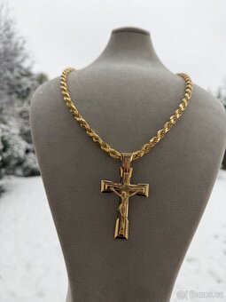 Zlaty kříž - přívěsek 19.67g 585 14k - NOVY NENOŠENÝ ZLATO - 9