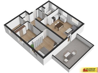 Hrušovany nad Jevišovkou, byt 3+kk novostavba, terasa, sklep - 9