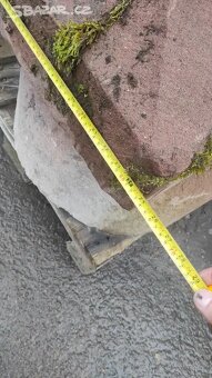 Staré kamenné sloupy, pískovcové sloupy, 4x pilíře - 9