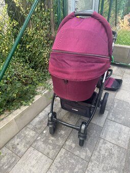 Purpurový kočárek baby design husky - 9