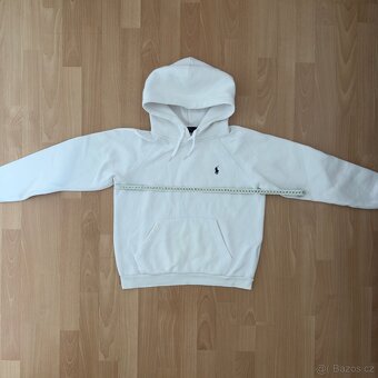Ralph Lauren Polo dámská bílá mikina s kapucí | vel. M - 9