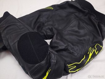 FLM Greyhound Neon pánska kožená moto kombinéza L 52 - 9