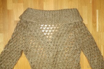 Dámský svetr/ svetřík se šálovým límcem vel. M - 9