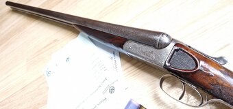 ANGLICKÁ DVOJKA WILLIAM LEE HAMMERLESS Cal.12/65+TOP,NITRO+ - 9