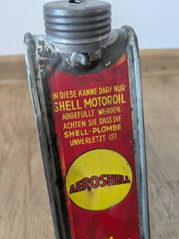 Stará trojúhelníková plechovka Aeroshell - ORIGINÁL - 9