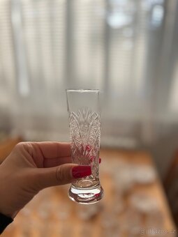 Velká sada ručně broušeného českého křišťálu – cca 60 ks - 9