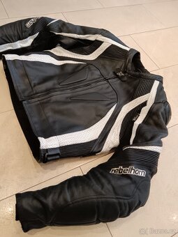 Rebelhorn-Pánská kožená moto kombinéza, dvoudílná - 9