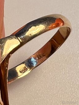 Krásný zlatý prsten & přívěsek - tygří oko - 9