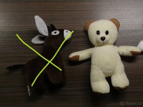 dětská plyšová hračka medvěd, koník myška medvídek - 9