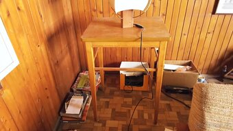 Retro křeslo ,stolky,lékařská vitrína. - 9