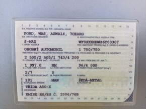 Ford S-Max 2.0 TDCi 96 kW rv 2006 - 9