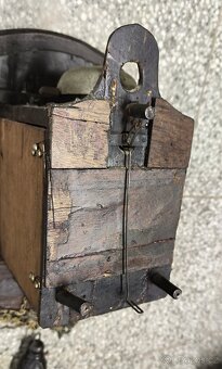 starožitné  velké hodiny schwarzwald "polodřeváky" - 9