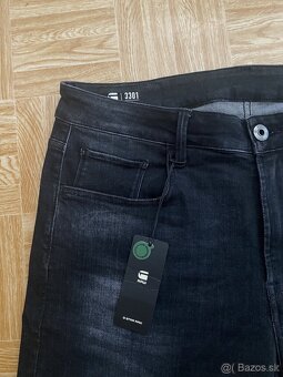 panske dzinove sortky, kratasy g-star raw 3301 velkost W35 - 9