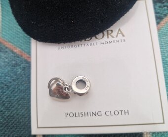Pandora Mum přívěsek na náramek růžové srdíčko 925 - 9