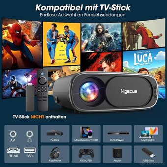 Nigecue Projektor C16 / 4K / WIFI - 9
