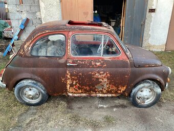 Fiat 500 - veterán – kompletní k restaurování - 9