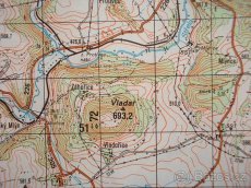Vojenská profesionální tajná mapa Žlutice Bochov ČSLA - 9