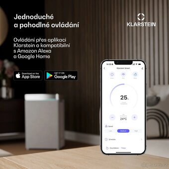Klarstein Polar Tower Smart ochlazovač vzduchu 4v1 (použitý) - 9
