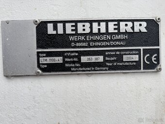 Prodám autojeřáb Liebherr LTM 1100 nosnost 100 tun - 9