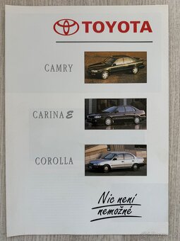 Toyota Avensis, Camry, Carina E, Celica, Hiace prospekty - 9