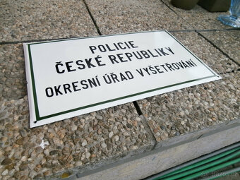 Cedule smaltovaná POLICIE s poštovným za 2.000 kč - 9